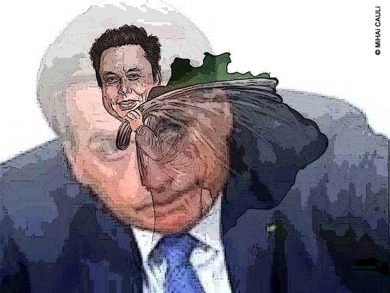 Bolsonaro oferece generosamente a Musk a exploração de lítio na Amazônia